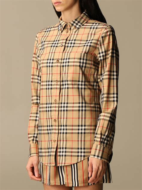 burberry shirt women's long sleeve